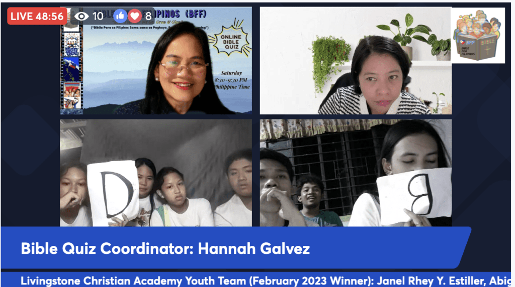 Online Bible Quiz Coordinator