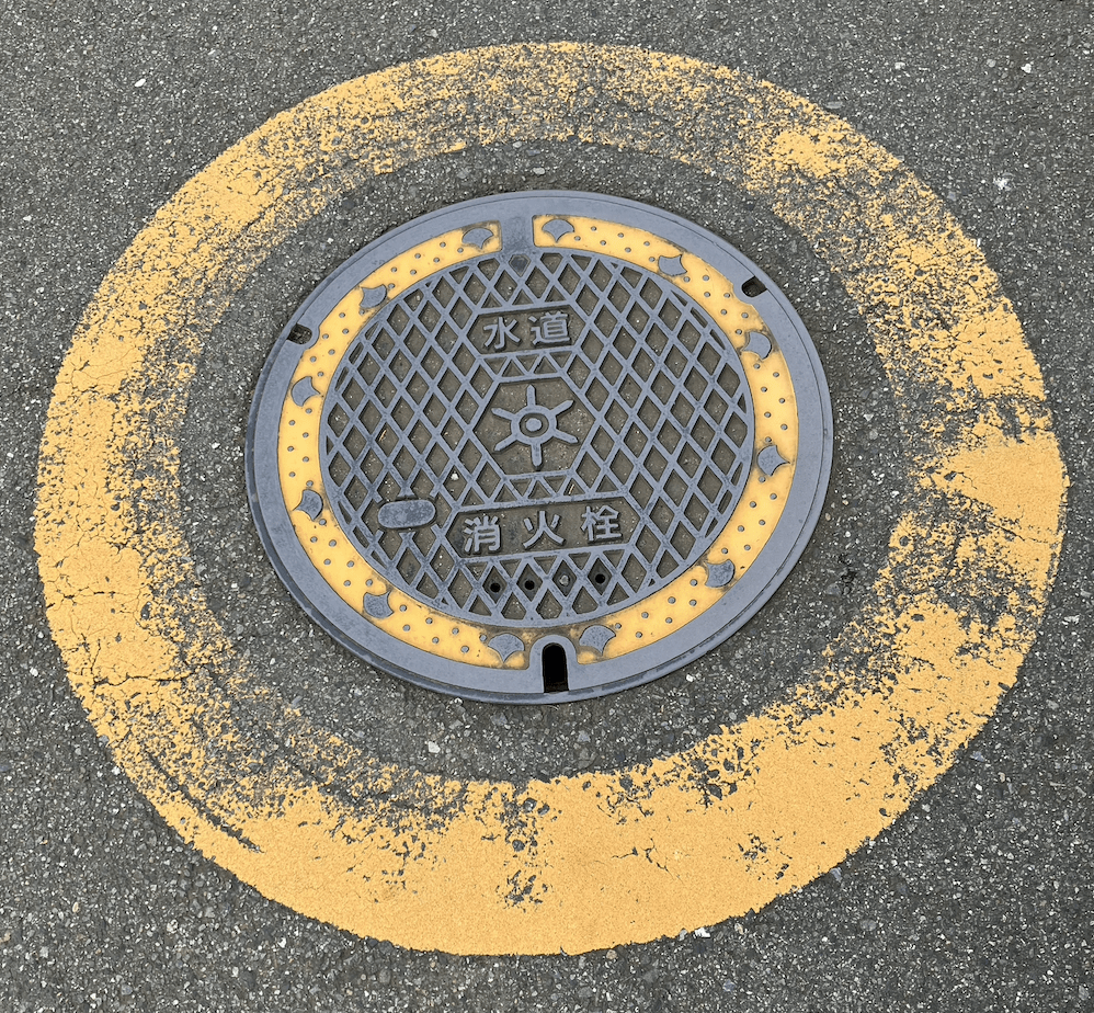 Manhole for water sewer & fire hydrant.